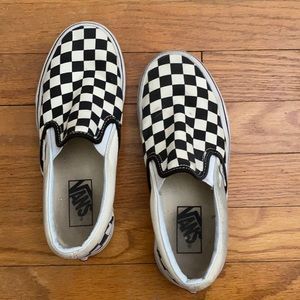 Checkered Slip On Vans